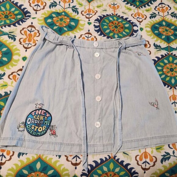 Disney Parks Cinderella Button-Up They Can’t Stop Me From Dreaming Skirt- Med - Picture 1 of 7